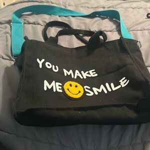 “You make me smile snap closure bag.